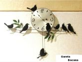 Relógio de parede Pássaros